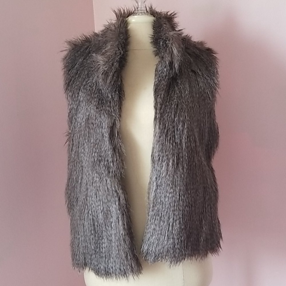 Faux fur vest